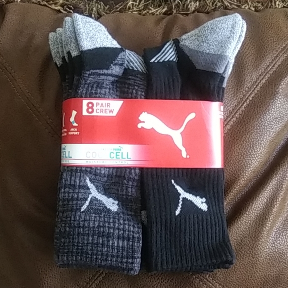 PUMA Men's Cool Cell Crew Socks - Picture 1 of 8